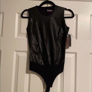 Commando Faux Leather Animal Signature Bodysuit